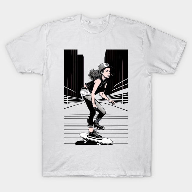 Skateboarder T-Shirt by ArtShare